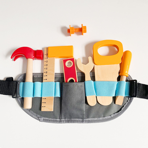 Công Cụ Bằng Gỗ Đồ Chơi Giả Vờ Chơi Thiết Lập Chế Biến Gỗ Sửa Chữa Thợ Thợ Gỗ Đồ Chơi Công Cụ Vành Đai Đồ Chơi Cho Trẻ Em - Product Image 6