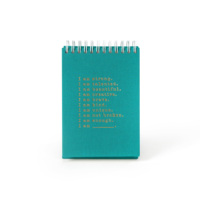 Carnet de notes A3 à spirale, couverture en papier avec impression personnalisée et dorure à chaud, planificateur d'objectifs, journal de motivation, cadeau