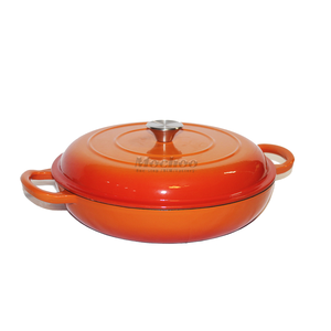 Casserole émaillée en fonte avec couvercle pour la maison - Product Image 6