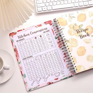 <strong>Large</strong> Hardcover Recipe <strong>Book</strong> with Pocket and Food Stickers for Cooking Lovers and DIY Meal Planners to Compile <strong>Family</strong> Recipes - Product Image 4