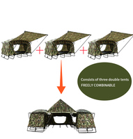 Tente de Camping imperméable pliable pour une personne, lit de couchage, pour l'extérieur, randonnée, au-dessus du sol
