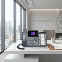 Téléphone IP DSS-32+T790PN avec écran couleur 2,4 pouces, 4 comptes SIP, Gigabit PoE, VoIP, Console Sidecar pour Hôtels et Bureaux
