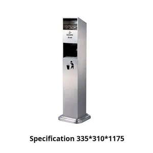 Cenicero <span class=keywords><strong>de</strong></span> Acero Inoxidable para Exteriores, Diseño Especial para Zonas <span class=keywords><strong>de</strong></span> Fumadores, Fabricado en Foshan - Product Image 4