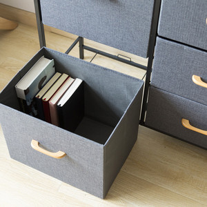 Armoires <span class=keywords><strong>à</strong></span> tiroirs en tissu, boîtes de rangement de grande capacité pour vêtements de salon commode, <span class=keywords><strong>tour</strong></span> de rangement - Product Image 4