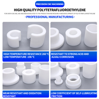 Roulement composite Ptfe, bagues en plastique PTFE à sec pour l'industrie alimentaire, douille de manchons POM à bride en nylon