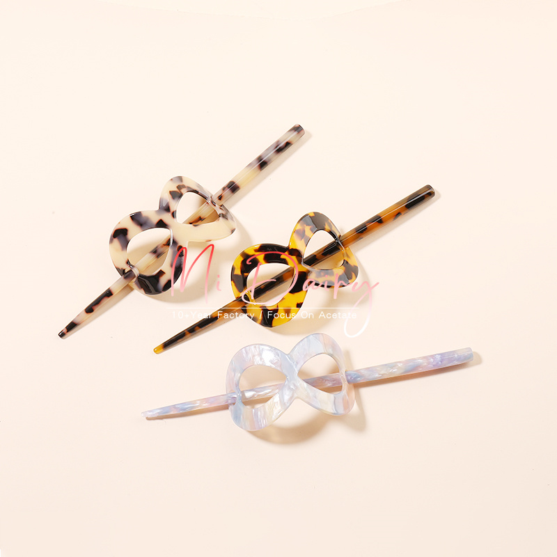 Оптовая продажа, лидер продаж, ацетатные вилки для волос с модным дизайном в виде черепаховой ракушки для женщин, 220201