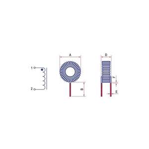 แบรนด์ใดๆสาย Toroidal สำลัก50µH 180mOhm-1A - Product Image 2