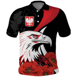 Polo personalizado de <span class=keywords><strong>Polonia</strong></span> <span class=keywords><strong>Escudo</strong></span> DE ARMAS DE <span class=keywords><strong>Polonia</strong></span> con patrón popular Gran cantidad de polos para venta al por mayor Camisa de gran tamaño - Product Image 6
