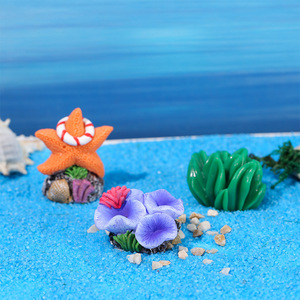 Adornos de coral de resina artificial, mini decoraciones coloridas para paisajismo de acuarios, estilo mediterráneo moderno - Product Image 2