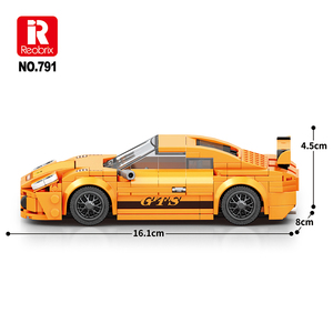 Reobrix 338 Pezzi Blocchi da Costruzione Auto Sportiva Porsche GT3, Modello da Corsa Arancione Compatibile con Serie Technic, Regalo - Product Image 2