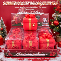 Coffret Cadeau de Noël Jouet Squishy Doux à Remontée Lente Anti-Stress en PVC Unisexe à partir de 5 ans Cadeau de Fêtes