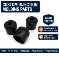 Pièces en plastique d'équipement de fitness de moulage personnalisé en nylon nouveau conçu PA6 GF30 % pièces de douille en plastique moulé par injection
