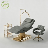 Table de massage électrique de luxe pour salon de spa, soins esthétiques, esthéticienne, traitement médical, lit de beauté pour cils