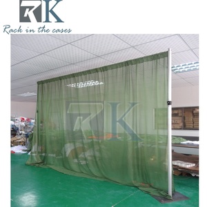 Kit de support portable et réglable pour rideaux et tentures, idéal pour la décoration murale de mariages, fêtes et événements. - Product Image 2