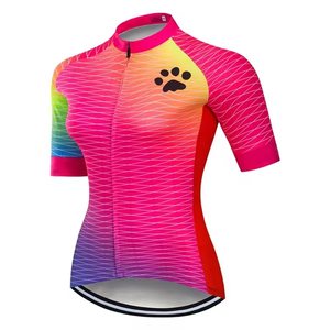 Aanpasbaar Professioneel Fietskleding Korte Mouw Ademend Snel Droog <span class=keywords><strong>Sexy</strong></span> Wielersport Shirt Voor Dames - Product Image 3