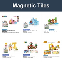 Juego de Bloques Magnéticos en Miniatura EPT, Listo para Viajar, en Caja de Hierro, Bloques de Construcción STEM 3D Portátiles, Ladrillos Magnéticos para Actividades Infantiles
