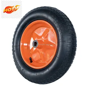 Roda de borracha inflável pneumática 3.50-8 pneu para carrinho de mão fornecedor OEM