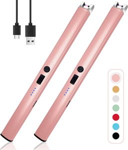 Briquet électrique d'extérieur en métal coupe-vent USB rechargeable pour bougies - Vente en gros - Product Image 1