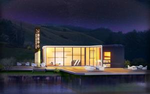 Casa completa Contenedor expandible Cabina subterránea plegable con panel de acero y sándwich Casa de cápsulas espaciales - Product Image 2