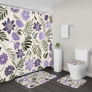 Rideau de douche en polyester à motif ours de cabane de montagne, impression numérique, imperméable, impression personnalisée, vente en gros, moderne - Product Image 4