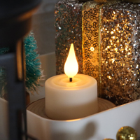 Velas LED Realistas sin Llama con Efecto de Parpadeo, Recargables por USB, con Control Remoto para Decoración de Eventos, Juego de 12