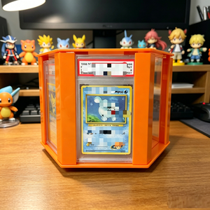 Wholesale Premium Custom <b>Rotating</b> Acrylic <b>Stand</b> Easy Assemble Trading Card Grading Slab <b>Display</b> For Game Card Collection - Product Image 5
