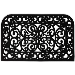 Tapis de sol Monarch, design rectangulaire, fabriqué à la machine, antidérapant, lavable, durable, écologique, pour l'extérieur, la maison, le bureau, en caoutchouc, motif floral - Product Image 3