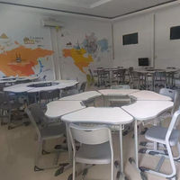 Meubles scolaires durables, table de formation collaborative, bureau et chaise pour étudiants pour la salle de classe