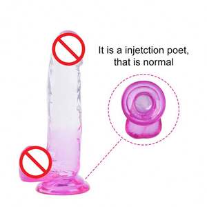 4 Maat Realistische Bicolor Transparante Dildo Met Sucker Penis Thuring <span class=keywords><strong>Vagina</strong></span> Anale Zachte Jelly Dildo Seksspeeltjes Voor Mannen Voor Vrouwen - Product Image 4