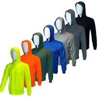Lot de 5 Sweat-shirts de Travail Réfléchissants Haute Visibilité avec Capuche pour la Construction Hommes Bleu Foncé Classe 3 Sécurité