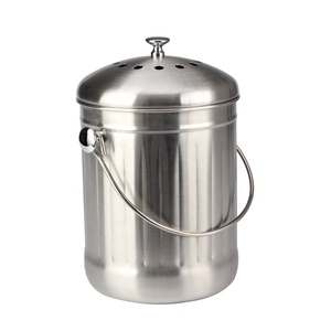 Seau à compost de cuisine 1.3 gallons avec filtre à charbon inclus - Product Image 2