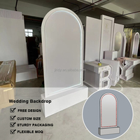 Panneau en acrylique PVC personnalisé, arche de mariage, toile de fond, panneau d'accueil pour réception de mariage avec lumières LED