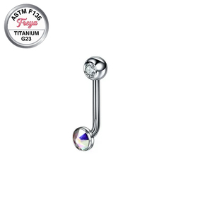Joyas Corporales Modernas para Mujer, de Titanio en Forma de L con Zirconia, Christina Venus <span class=keywords><strong>VCH</strong></span>, <span class=keywords><strong>Piercing</strong></span> Genital Hipoalergénico, Decoración Diaria - Product Image 6