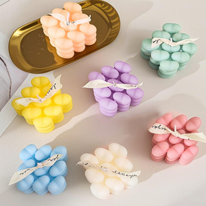 Vela Aromática en Forma <span class=keywords><strong>de</strong></span> Corazón, Geométrica, Hecha a Mano, con Aroma a <span class=keywords><strong>Rubik</strong></span>, para Decoración del Hogar, Acción <span class=keywords><strong>de</strong></span> Gracias, Pascua - Product Image 2