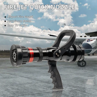 Buse de pulvérisation portable haute pression en alliage d'aluminium 1,5''-2,5'' à installation rapide pour la protection incendie des aéroports