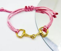 Inspire Jewelry - Pulsera de Acero Inoxidable Hecha a Mano con Cuerda Trenzada en Forma de Herradura, Ajustable y Personalizable, Regalo para Amigos o Seres Queridos