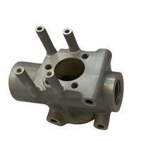Corps de vanne de régulation de débit en aluminium moulé sous pression personnalisé avec marquage de direction de flux pour systèmes pneumatiques et hydrauliques industriels