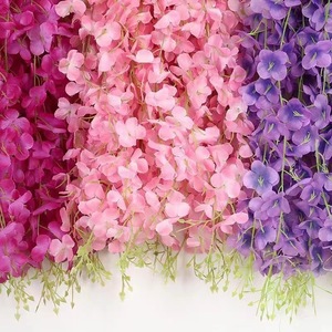 ดอกวิสทีเรียประดิษฐ์ กิ่งเดี่ยว พลาสติก ตกแต่งเพดานงานแต่งงาน - Product Image 2