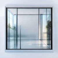 Fenêtre coulissante insonorisée en aluminium avec double vitrage creux pour chambre à coucher et salon