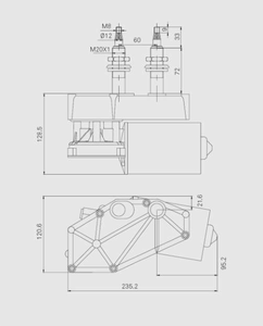 14V 50nm 80W silecek motoru ZD1633-A 119.6263.2B transit otobüs ekskavatör tren özel araçlar - Product Image 2