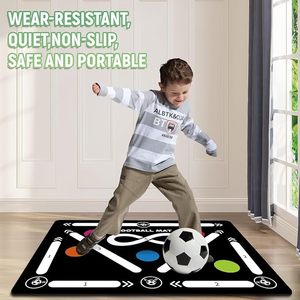 Alfombrilla de Entrenamiento de Fútbol Antideslizante de Goma con Logotipo Personalizado para Niños, Alfombrilla de Entrenamiento de Fútbol para Interiores - Product Image 1