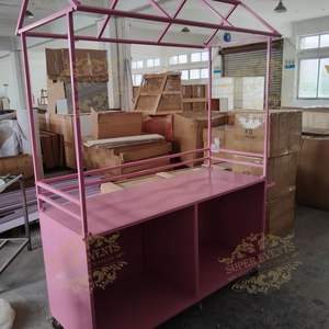 Artga Custom Outdoor Mobile Food Truck Food Cart Ice Cream <strong>Hot</strong> Dog Bakery Coffee Food Trailer Candy Dessert Bar Cart with <strong>Wheels</strong> - Product Image 6