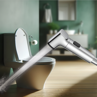 Boquite Design Moderne ABS Plastique Bidet Pulvérisateur Tête Portable De Poche Chrome Douche pour Hôtel Salle De Bains Similaire à Shattaf