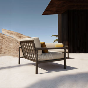 Canapé d'extérieur en alliage d'aluminium Terrasse Véranda Imperméable Canapé de loisirs de <span class=keywords><strong>jardin</strong></span> Cour - Product Image 3