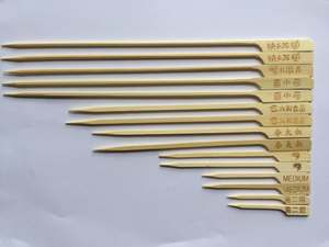 Popular barbacoa teppo <span class=keywords><strong>de</strong></span> <span class=keywords><strong>carne</strong></span> marcador fiesta cóctel desechables mango <span class=keywords><strong>brochetas</strong></span> <span class=keywords><strong>de</strong></span> bambú - Product Image 3