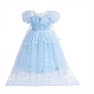 Robe de princesse pour filles, déguisement d'Halloween, costumes de <span class=keywords><strong>film</strong></span> et de télévision avec cape en polyester - Product Image 4