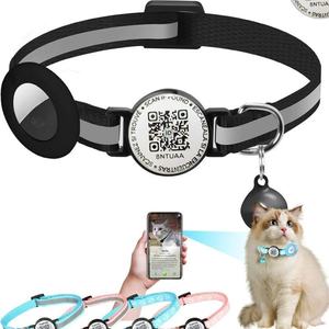 <span class=keywords><strong>Collar</strong></span> de posicionamiento para gatos, <span class=keywords><strong>Collar</strong></span> de perro de seguimiento con código QR, <span class=keywords><strong>Collar</strong></span> de gato separable con anillo de campana, localizador, accesorios para mascotas, soporte de etiqueta de aire - Product Image 6