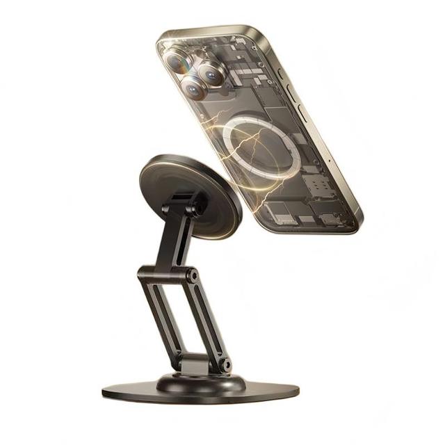 3-Axis Rotation Magnetic Phone & Tablet Stand, N52 Strong Adsorption Foldable Desktop Mount for iPhone