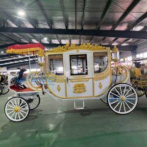 Vente en gros de calèches royales électriques de luxe, calèches à chevaux blanches, transport spécial, calèches de mariage - Product Image 2