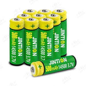 JINTION <span class=keywords><strong>14500</strong></span> 500 мАч pila aa de litio перезаряжаемые литий-ионные батареи 3,7 В <span class=keywords><strong>14500</strong></span> батарея для зубной щетки бритвы - Product Image 1